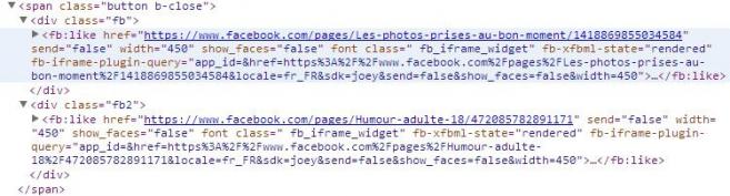 Le code cach&eacute; derri&egrave;re le bouton "Fermer" fait en fait "aimer" &agrave; l'internaute des pages Facebook &agrave; son insu.