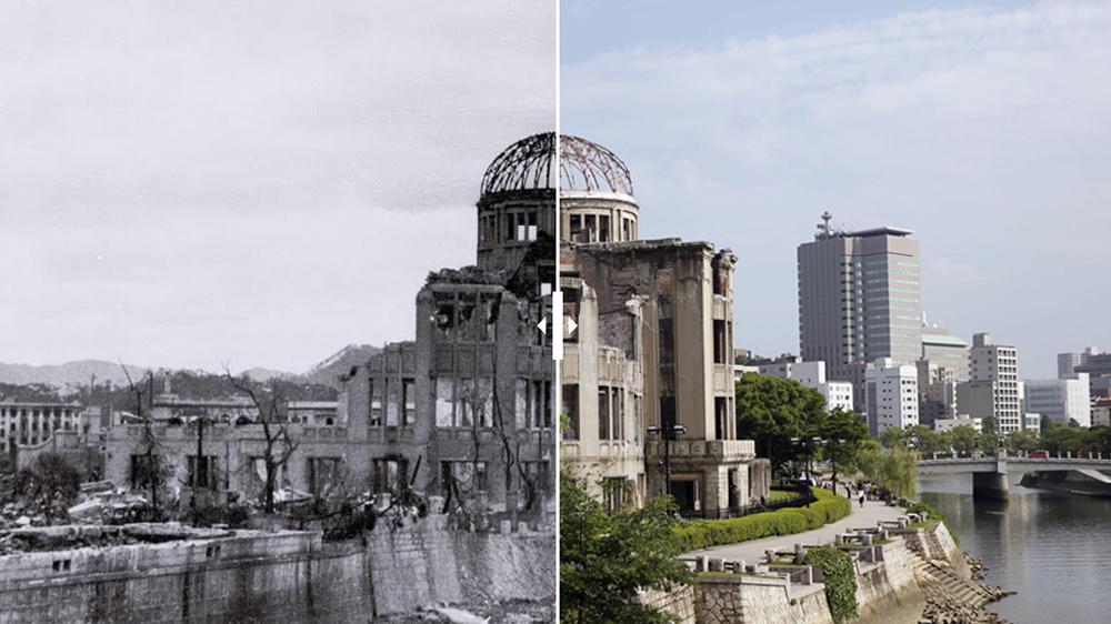 AVANT/APRES. Découvrez la reconstruction d'Hiroshima et Nagasaki 70 ans