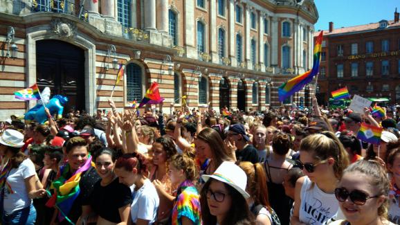 La marche des fiertés, le 10 juin 2017, à Toulouse.