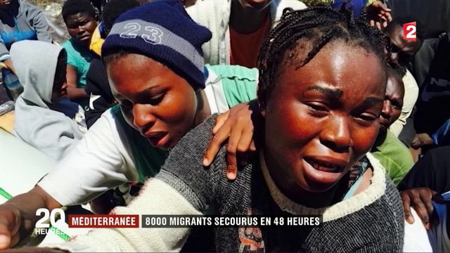 Méditerranée 8 000 migrants secourus en 48 heures