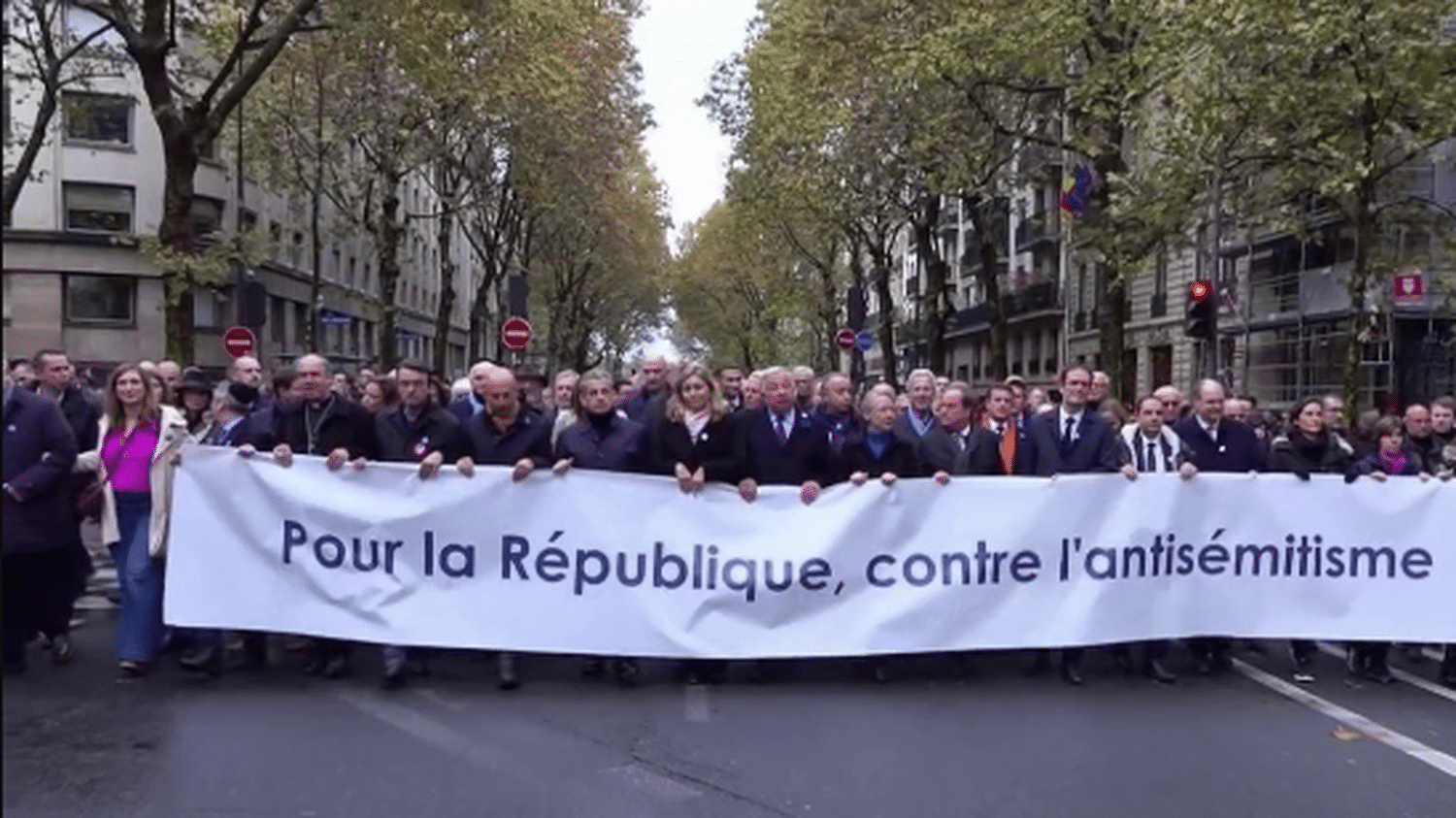 Marche Contre L Antis Mitisme Personnes Ont Manifest Paris