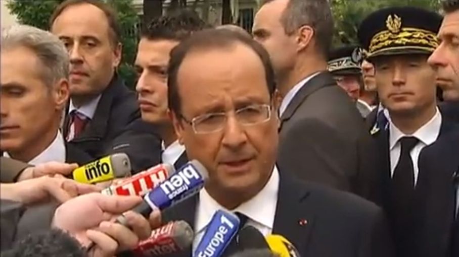 VIDEO Hollande rend hommage à l exceptionnel courage du gendarme tué