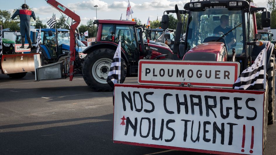 Manifestation des agriculteurs bretons On se prépare pour un blocage