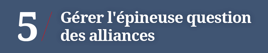 Gérer l'épineuse question des alliances