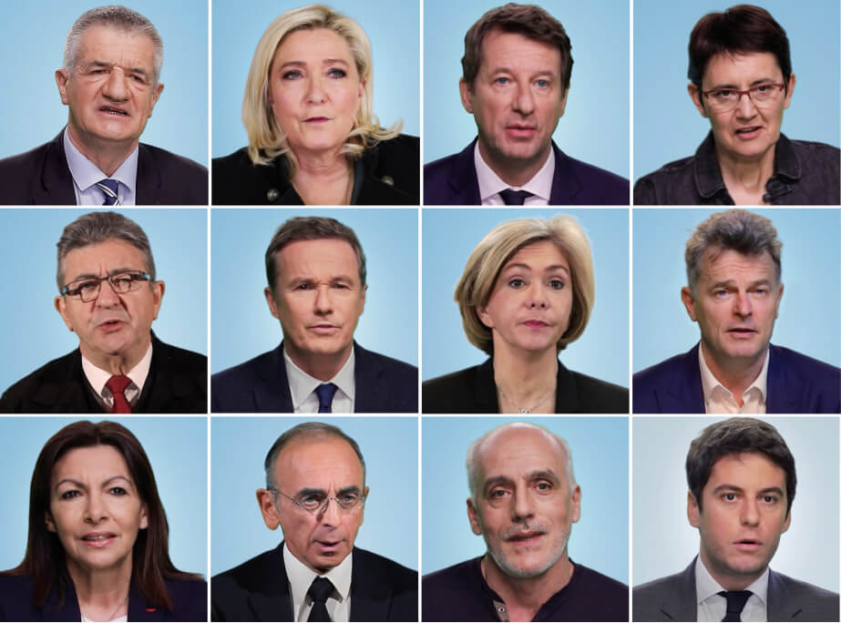 candidats à l'élection