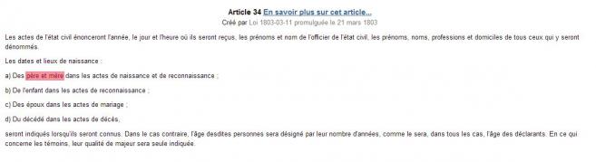 Capture d'&eacute;cran du Code civil