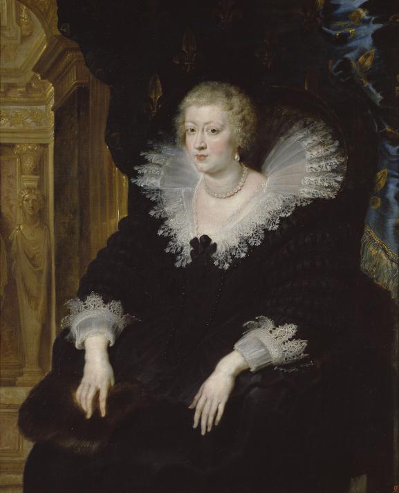 Pierre Paul Rubens, \"Anne d&rsquo;Autriche, reine de France\", vers 1622. Huile sur toile, 105 cm x 93 cm, mus&eacute;e national du Prado, Madrid.