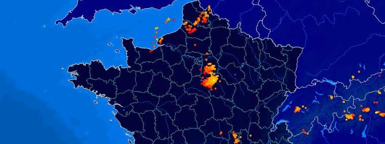 Regardez En Temps Réel Si La Foudre Tombe Près De Chez Vous