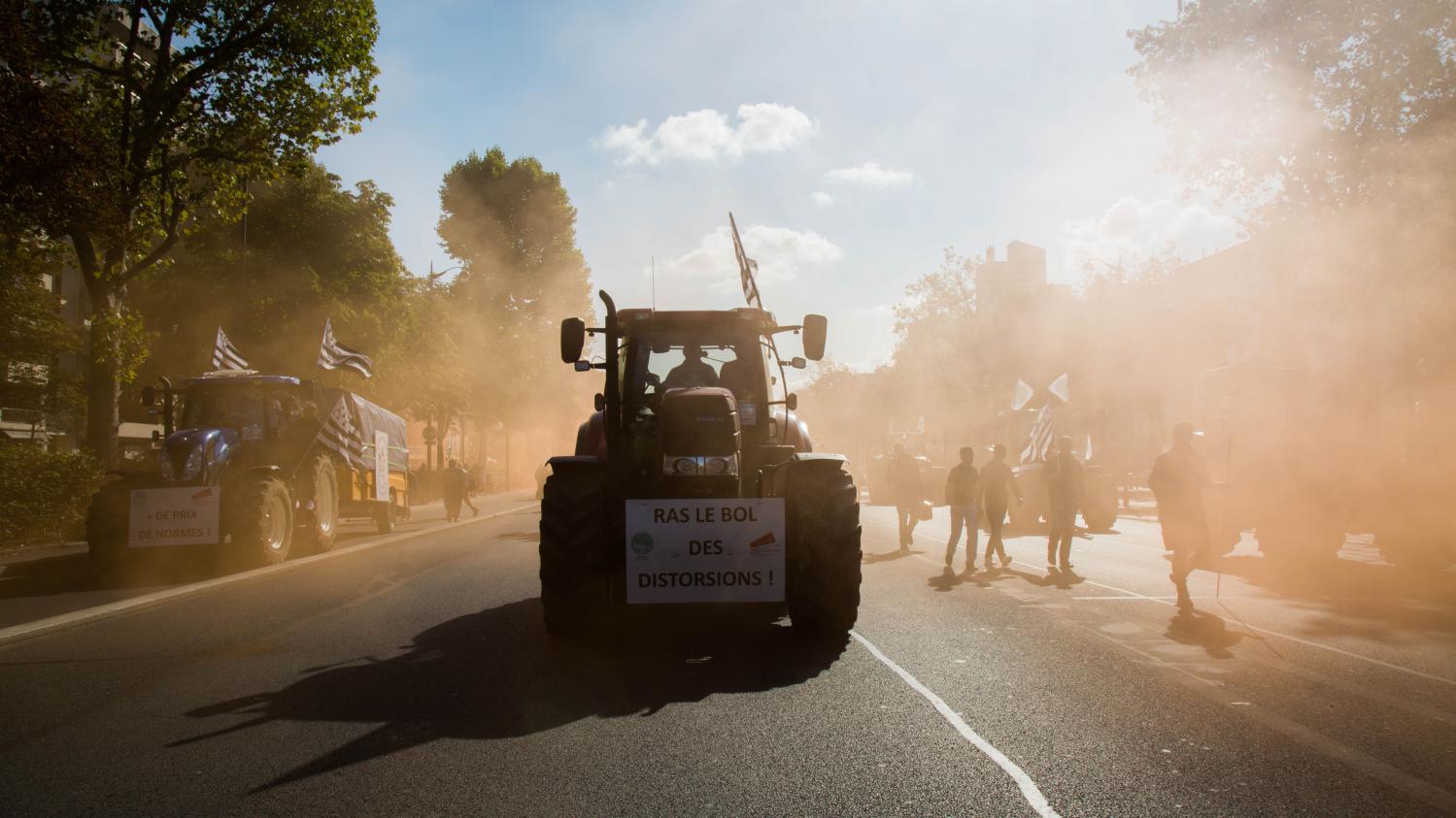 EN IMAGES. Les Agriculteurs Crient Leur Colère Dans Les Rues De Paris