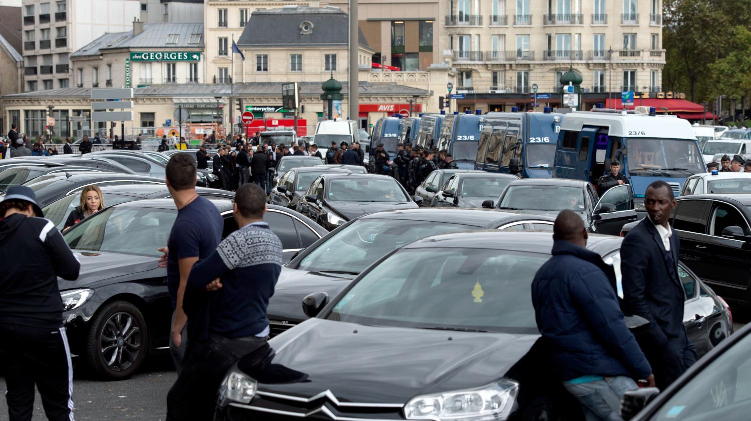 Paris Les Chauffeurs Vtc En Colère 3989