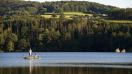 Le lac de rétention de&nbsp;Pannecière, dans la Nièvre, en juin 2008.