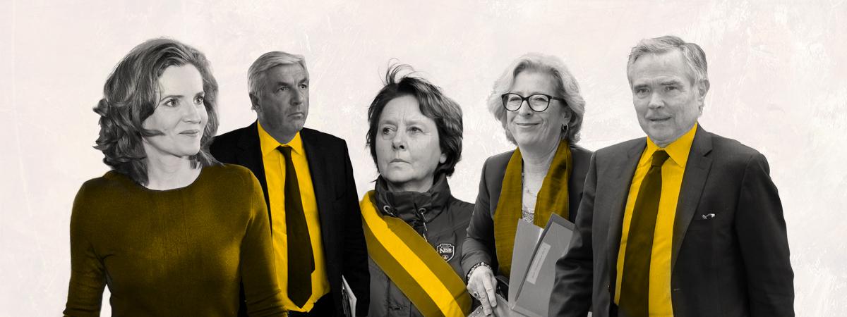 Les ex-députés Nathalie Kosciusko-Morizet, François Sauvadet, Patricia Adam, Geneviève Fioraso et Bernard Accoyer.