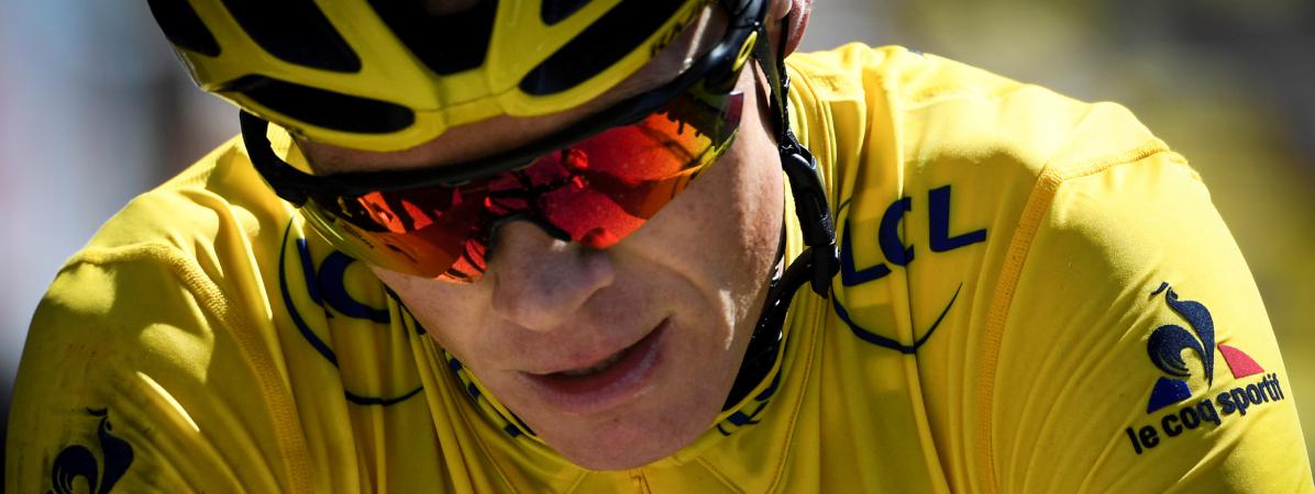 Christopher Froome sur la douzième étape du Tour de France, le 14 juillet 2016.&nbsp;