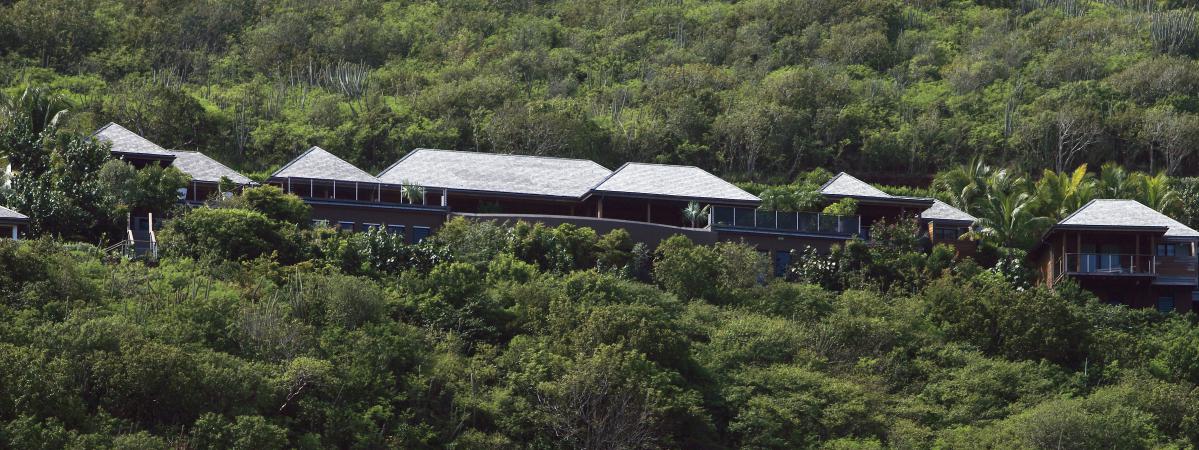 La villa de Johnny Hallyday à Saint-Barthélemy.