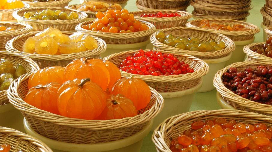 L'histoire à la carte. Les fruits confits de Provence divin