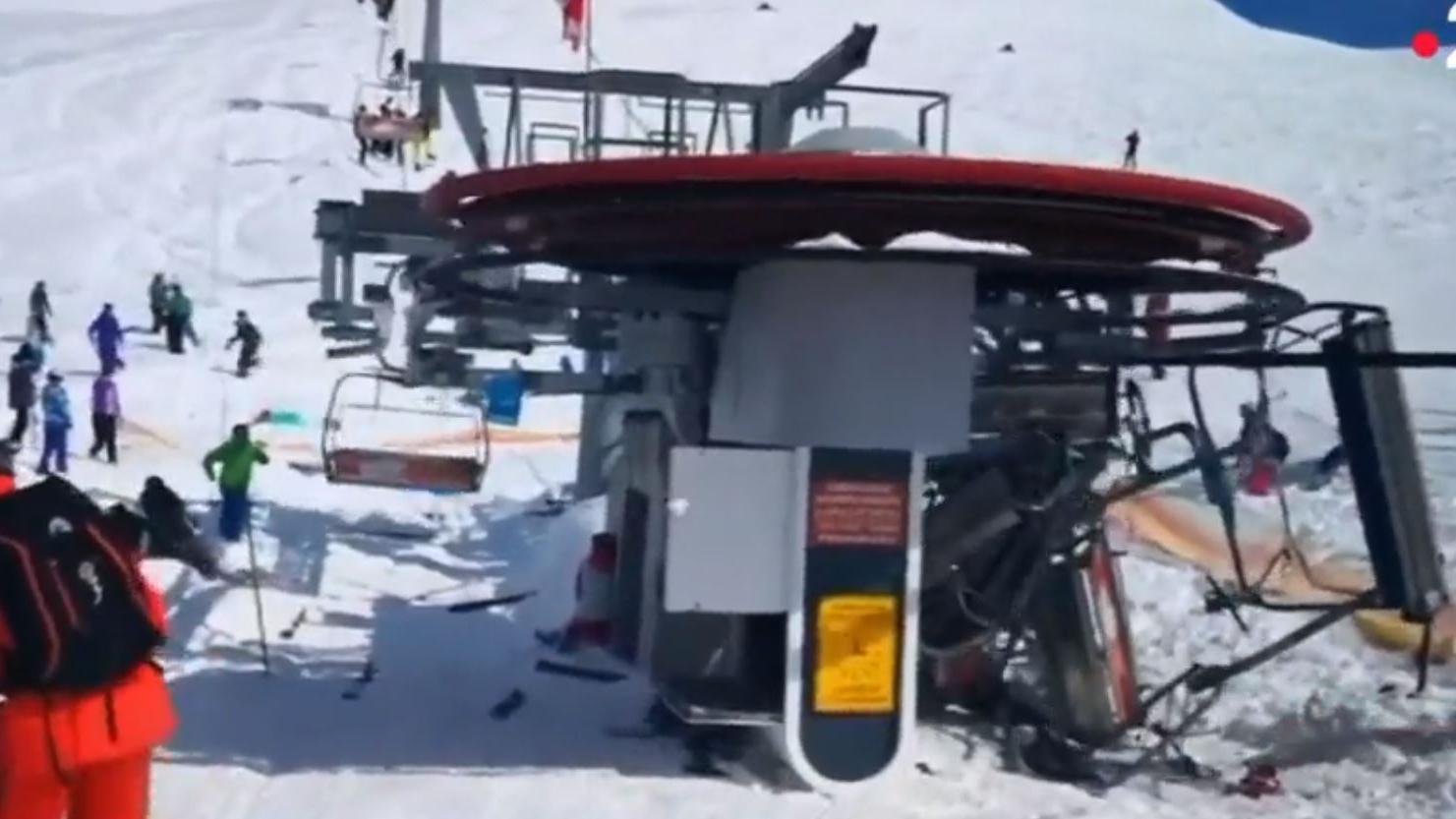 A Crazy Chairlift Causes A Spectacular Accident