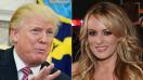 Le président des Etats-Unis, Donald Trump et l'actrice porno, Stormy Daniels.&nbsp;