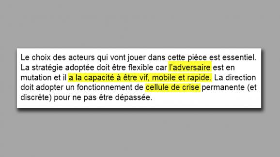 Dans ce rapport, le salarié ou le client en litige est appelé \"adversaire\".