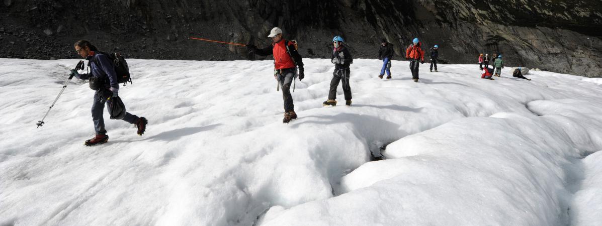 Un groupe de randonneurs près de Chamonix, le 1er octobre 2010. (Photo d\'illustration)