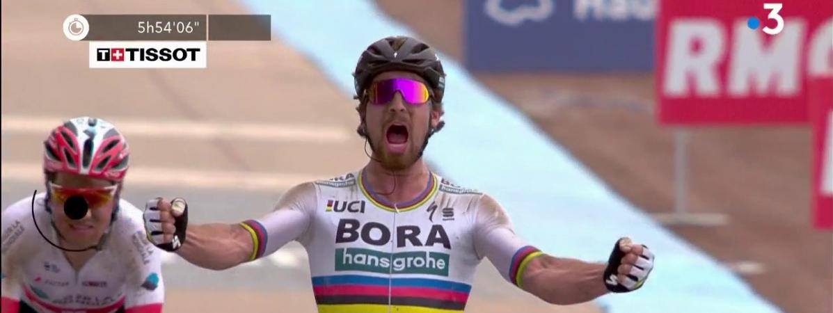 Le Slovaque Peter Sagan, le 8 avril 2018 à Roubaix (Nord).