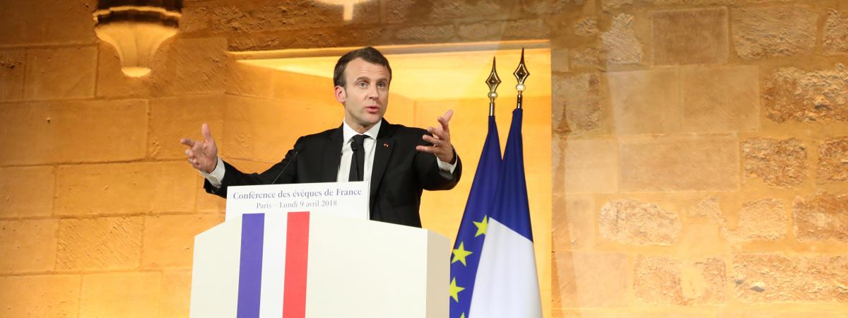 La Conférence des évêques de France reçoit Emmanuel Macron (KTO) 14777594