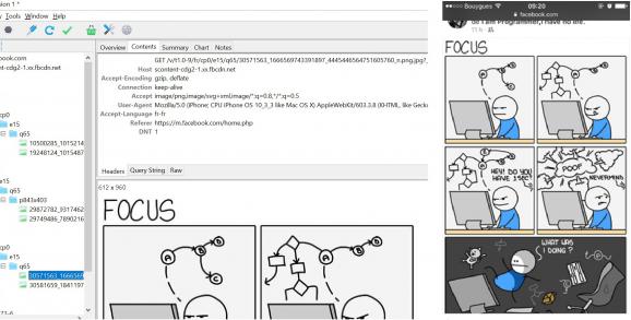 A gauche, la fenêtre de contrôle du logiciel espion utilisé par Vincent Nguyen. A droite, la page consultée sur le mobile par la victime. Les données sont accessibles.&nbsp;