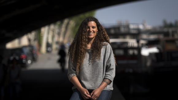 Marie Tabarly, navigatrice, Ã  Paris, le 4 mai 2018.