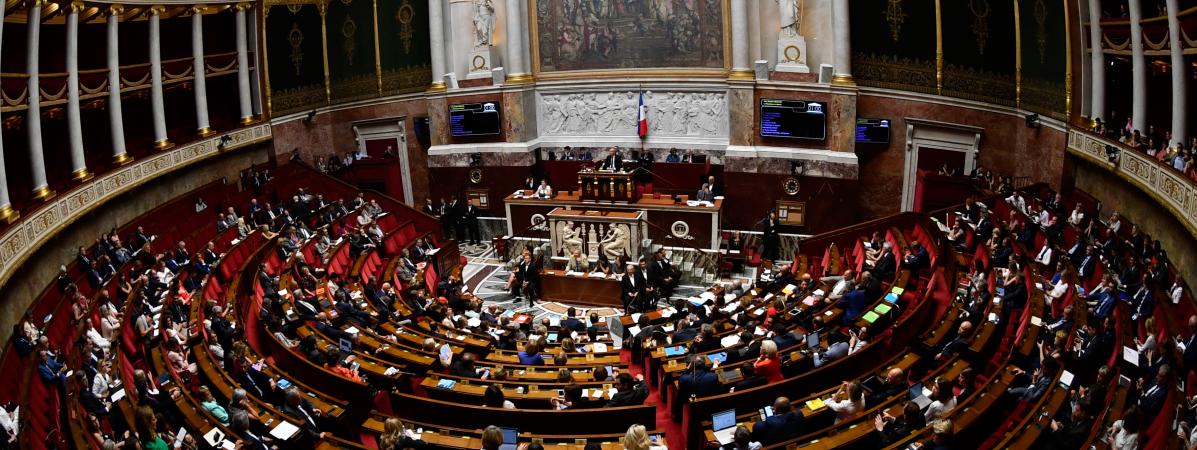 L\' Assemblée nationale à Paris, le 1er août 2018.