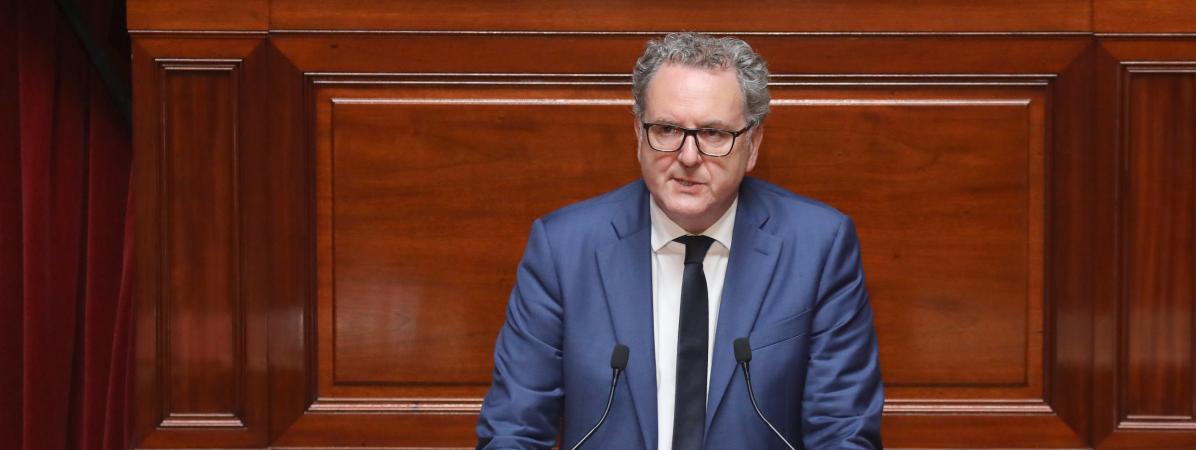 Richard Ferrand lors du Congrès du Parlement, à Versailles (Yvelines), le 9 juillet 2018.