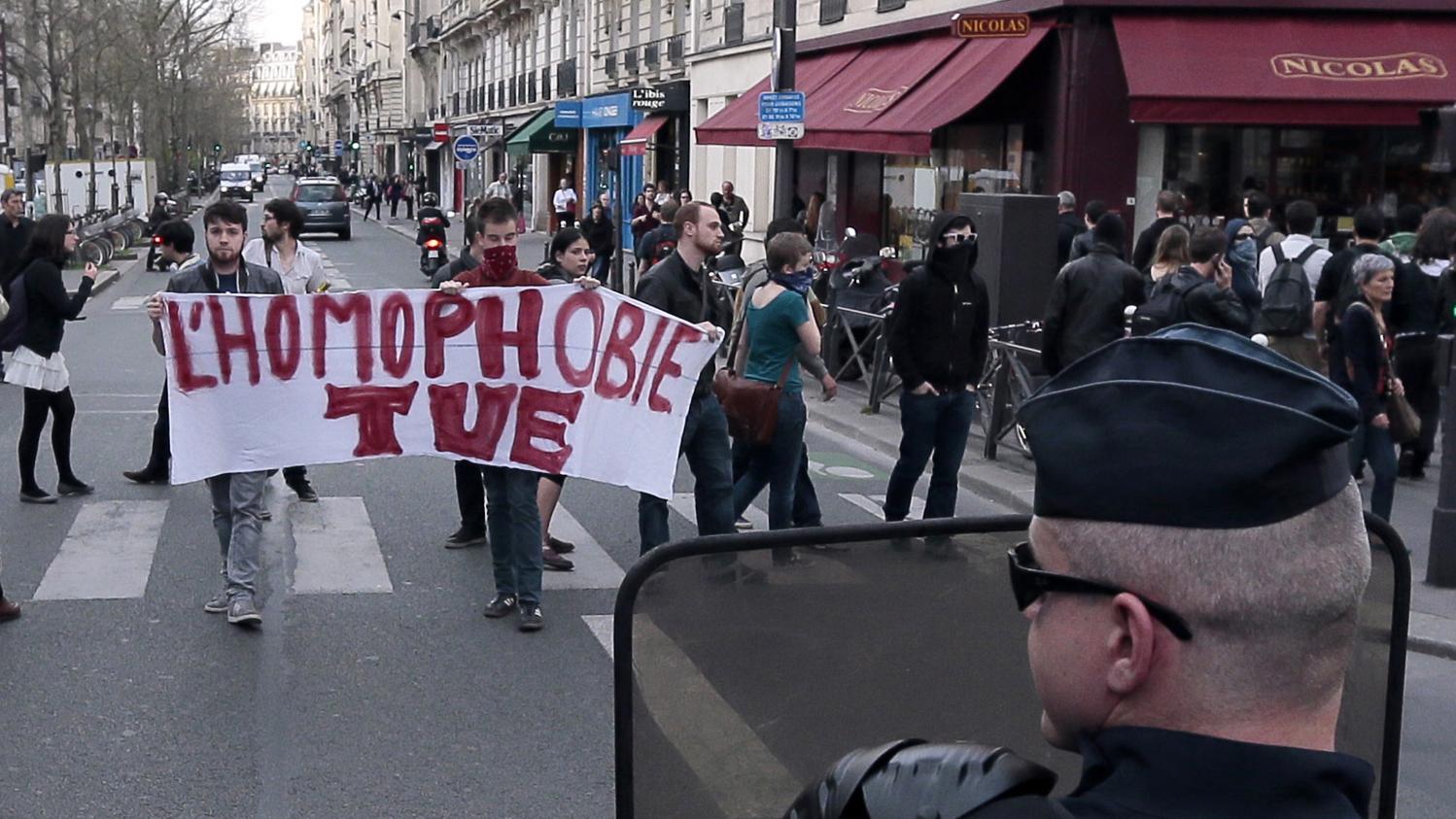 Paris Grande Manifestation Contre Lhomophobie