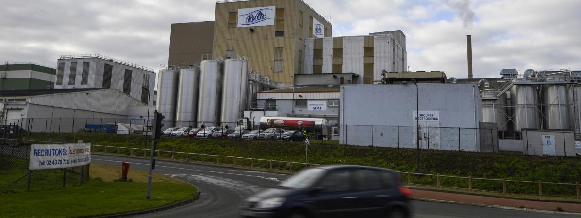 L\'usine Lactalis de Craon (Mayenne), le 4 décembre 2017.