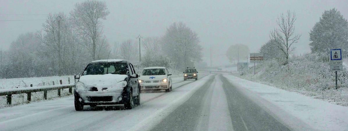 Lors d\'un précédent épisode de neige sur le Puy-de-Dôme, le 8 novembre 2017.