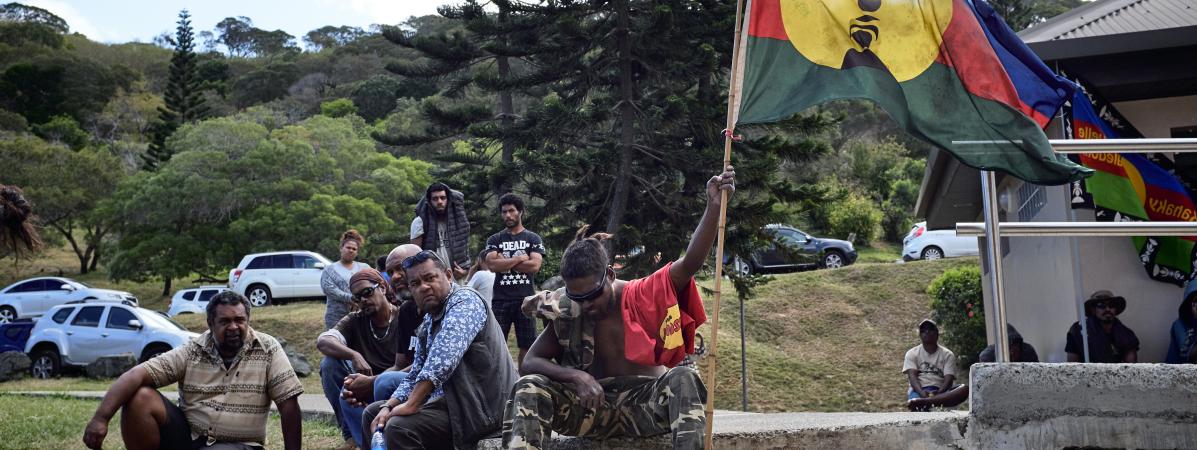 Des indépendantistes calédoniens à Nouméa, le 30 octobre 2018.