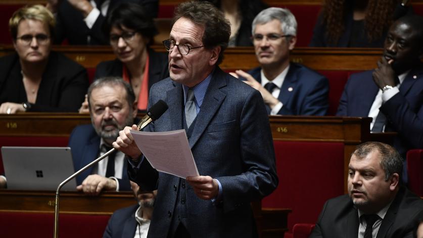 Gilles Le Gendre (En Marche) Ã  l\'AssemblÃ©e nationale en mars 2018.