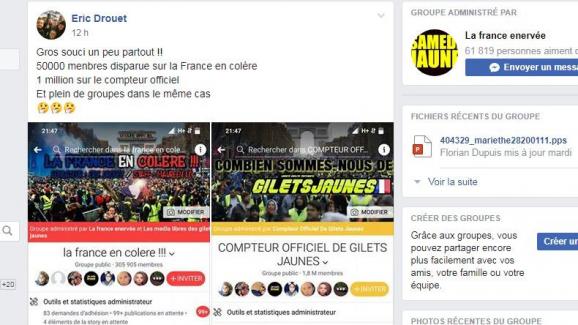 Non Facebook Na Pas Censuré Des Groupes Des Gilets