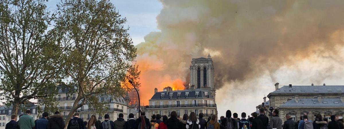 Incendie de Notre-Dame de Paris, le 15 avril 2019.