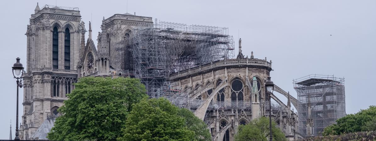 La cathédrale Notre-Dame de Paris, le 16 avril 2019.