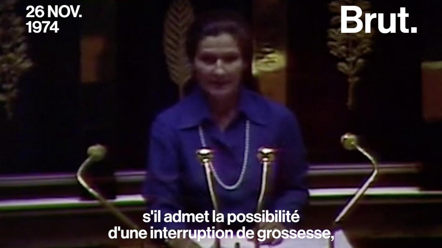 Video En 1974 Simone Veil Montait à La Tribune De Lassemblée Nationale Pour Défendre Le Droit 