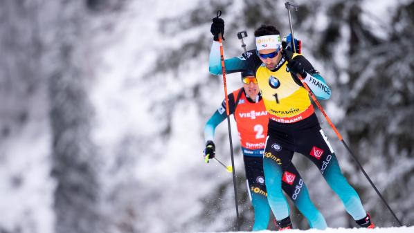 Biathlon : Martin Fourcade remporte la poursuite à Ruhpolding devant un autre Français, Quentin Fillon-Maillet