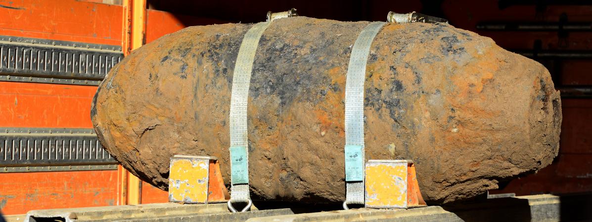 Allemagne une bombe de 500 kg  datant de  la Seconde 