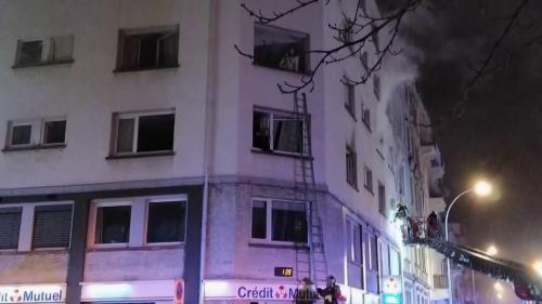 Incendie à Strasbourg : deux personnes en garde à vue