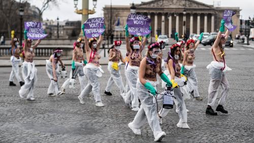 DIRECT. Journée internationale des droits des femmes : les Femen manifestent pour 