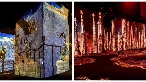 En immersion dans l'oeuvre de Dali et de Gaudi: une double exposition numérique aux Carrières de Lumières