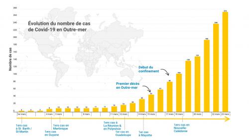 INFOGRAPHIES. Suivez la propagation du coronavirus en Outre-mer