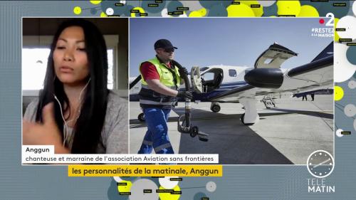 Les personnalités de la matinale : la chanteuse Anggun, marraine d'Aviation sans frontières