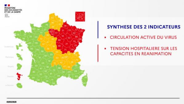 Coronavirus : découvrez la carte de France du déconfinement du mardi 5 mai