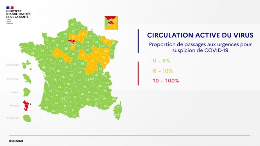 Coronavirus : découvrez la carte de France du ...