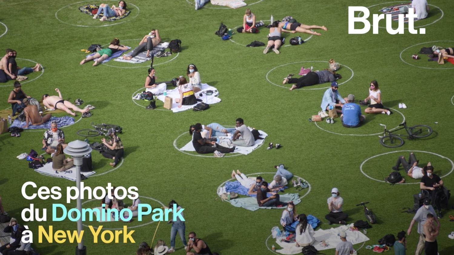 VIDEO.  In New York, social distancing taken very seriously in parks