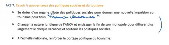 Extrait du rapport de la députée Pascale Fontenel-Personne, à propos de l\'ANCV.