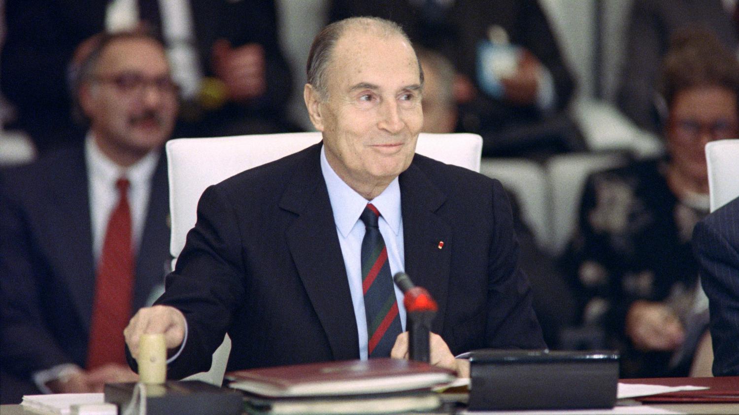 Франсуа Миттеран и Горбачев